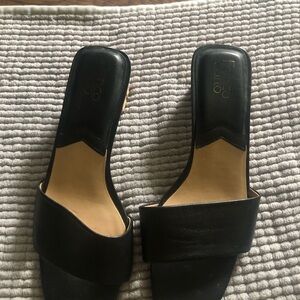 Franco sarto Chic Black Women's Slide Sandals